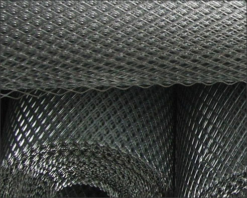 Galvanized carbon steel mesh expanded metal for diamond metal lathe production